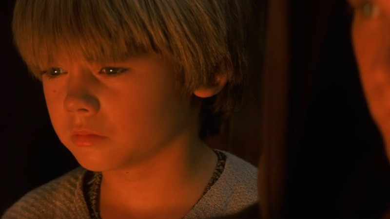 Anakin at Qui-Gon's funeral in Star Wars Episode I