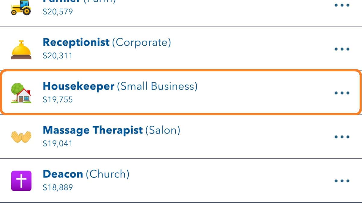 housekeeper career in bitlife