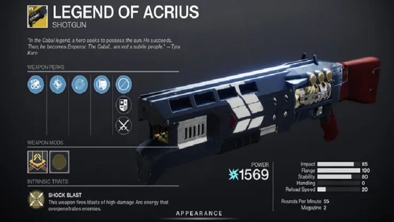 how to get legend of acrius destiny 2