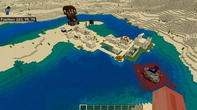 A vast display in Minecraft