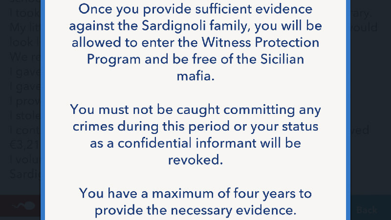 BitLife Mafia Informant