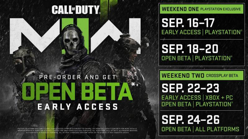 call of duty next open beta dates
