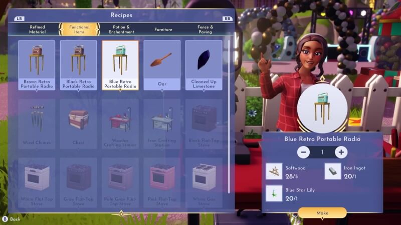 Disney Dreamlight Valley Crafting Table Craft Item