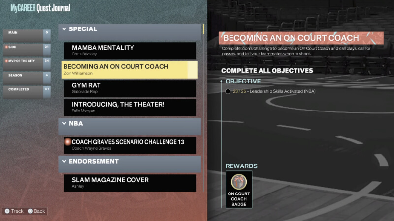NBA 2K23 How to Get the On Court Coach Badge