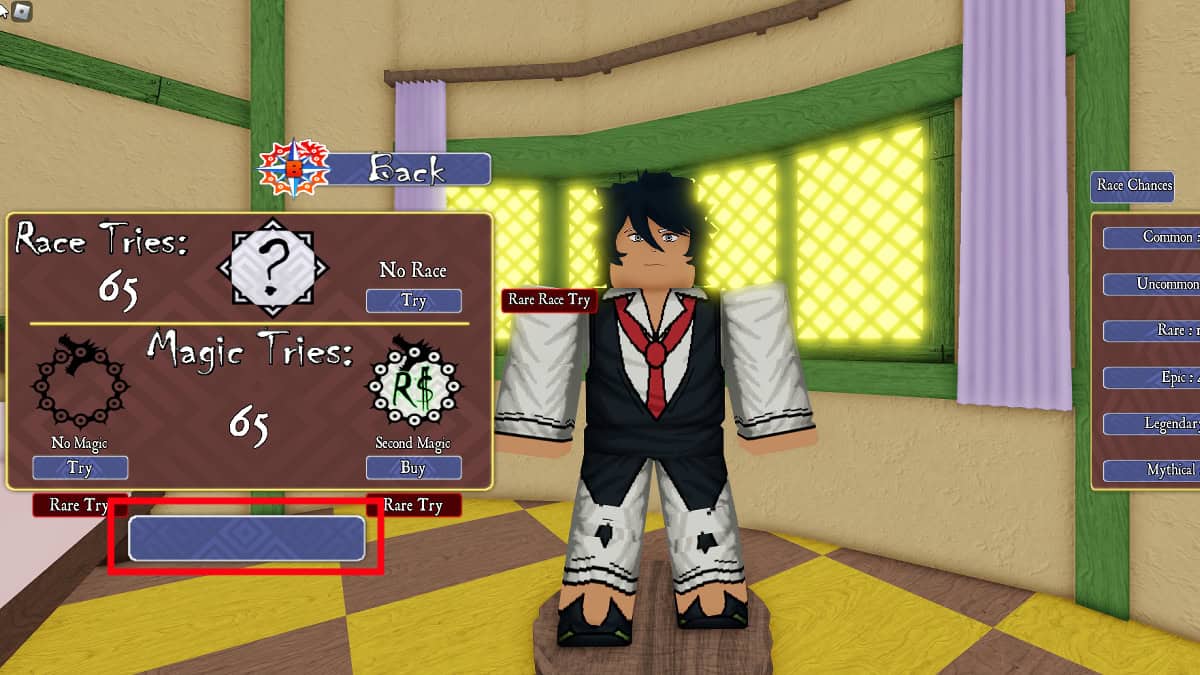 Redeeming codes in Roblox Deadly Sins Retribution.