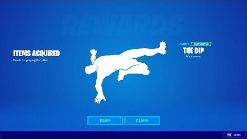 how to get dip emote for free in fortnite