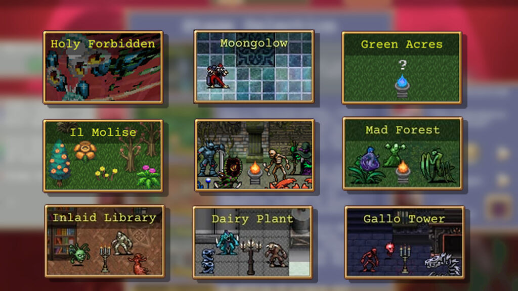 All Stage Icons in Vampire Survivors