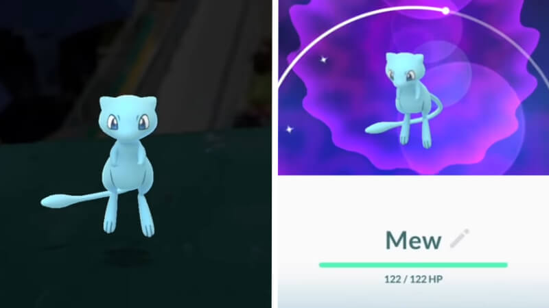 Catching Shiny Mew in Pokémon GO