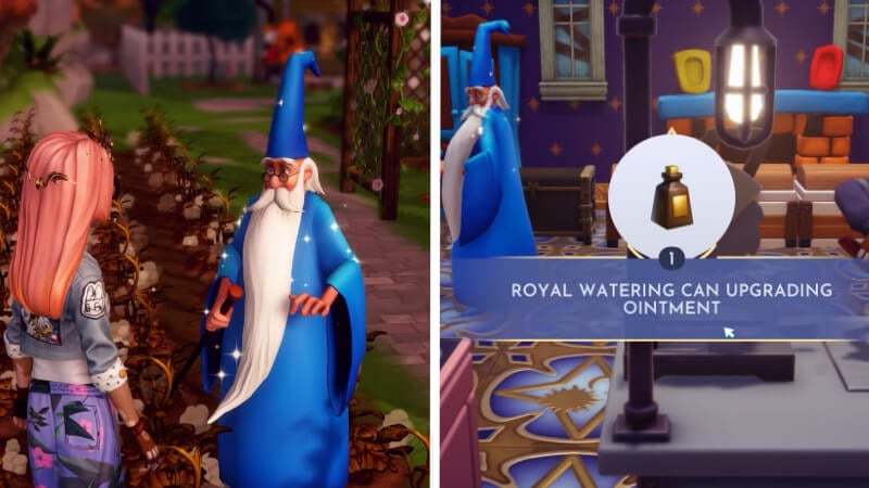 Crafting the Royal Watering Can Upgrading Ointment in Disney Dreamlight Valley