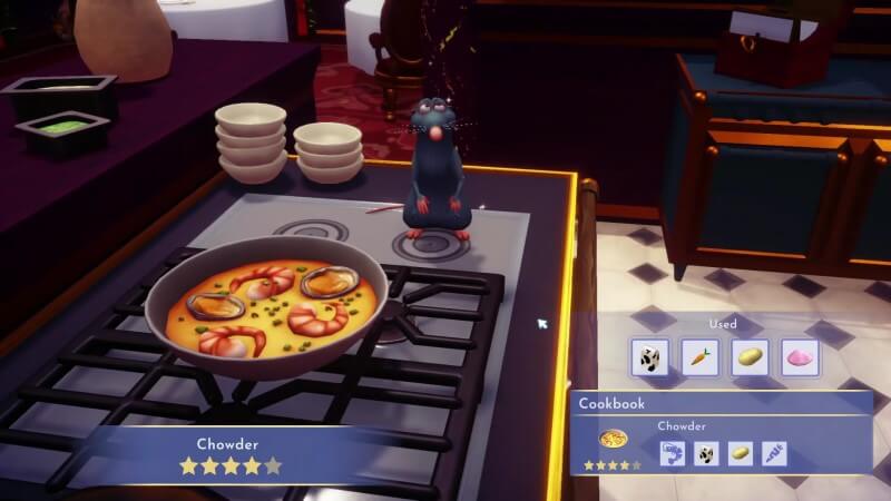 Disney Dreamlight Valley Chowder Recipe Cooking