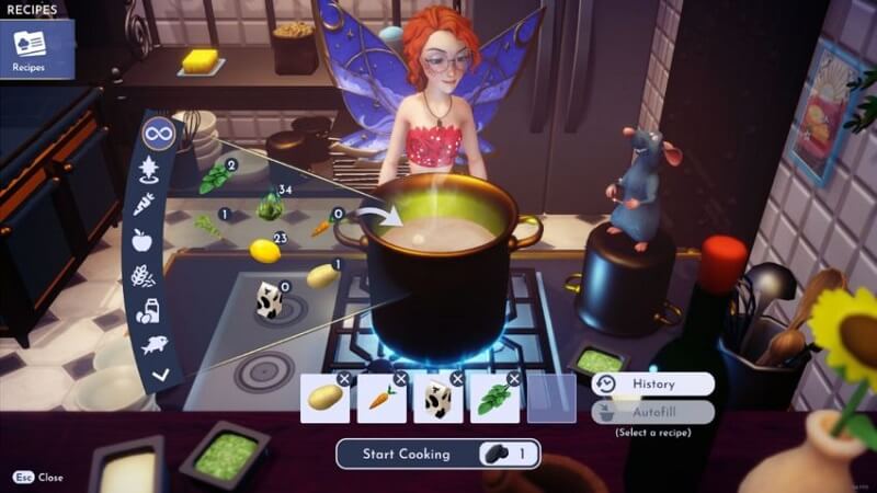 how to make creamy soup in disney dreamlight valley