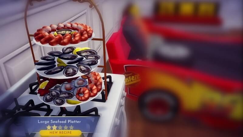 how to make large seafood platter in disney dreamlight valley