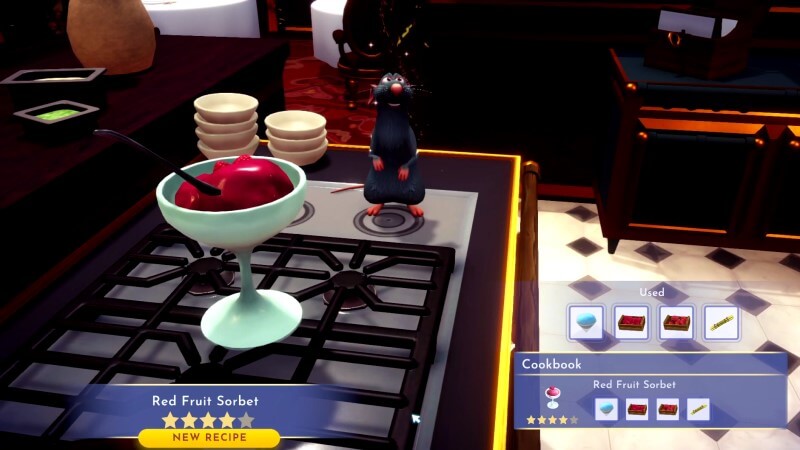 Disney Dreamlight Valley Red Fruit Sorbet Cooking