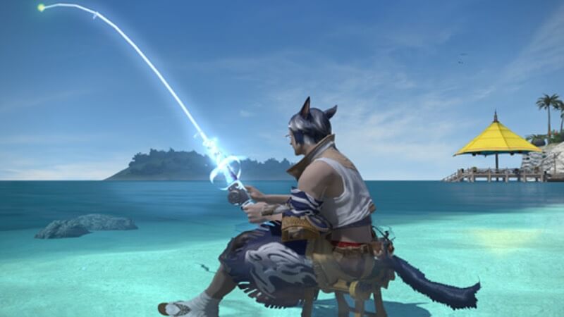 Fishing is used to find Princess Trout in Final Fantasy XIV