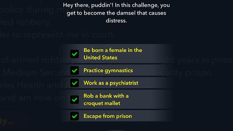 How to Complete the BitLife Harley Quinn Update Challenge