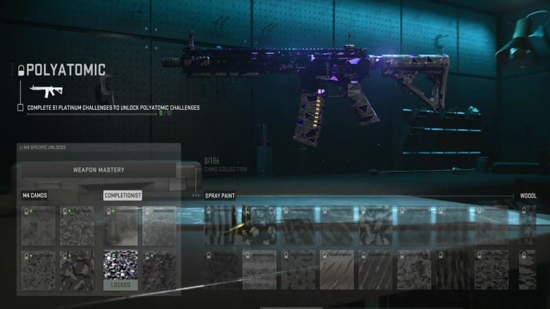 Modern Warfare 2 Polyatomic Mastery Camo Challenge