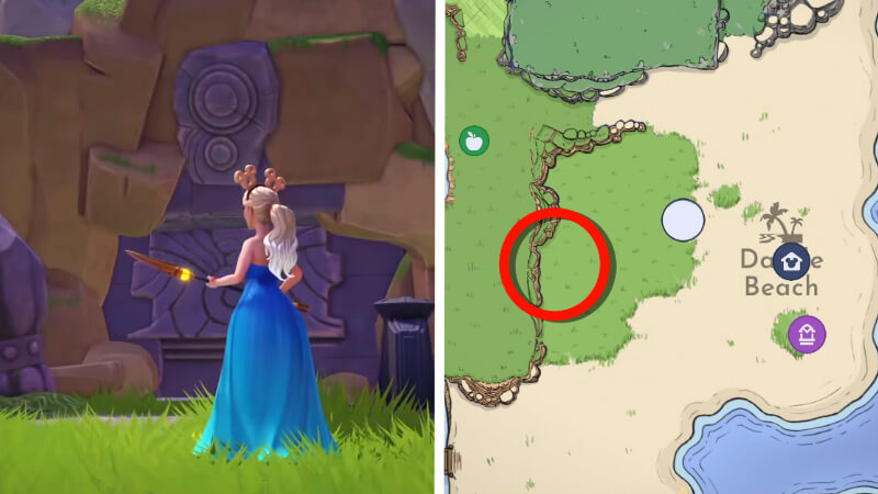 Mystical Cave Map Location in Disney Dreamlight Valley