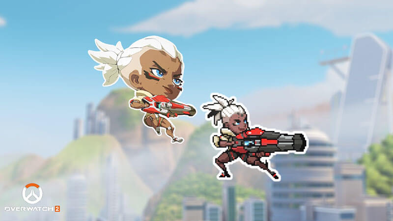 Overwatch 2: How to Unlock Sojourn’s Cute and Pixel Sprays