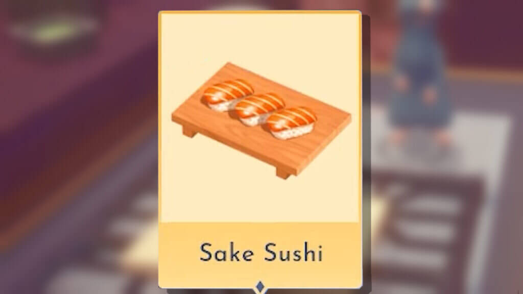How to Make Sake Sushi in Disney Dreamlight Valley Sake Sushi in Disney Dreamlight Valley