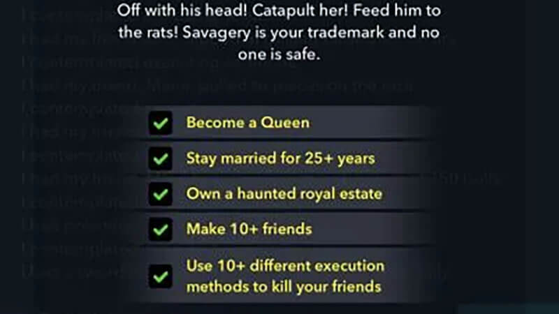 BitLife Red Queen Challenge Tasks