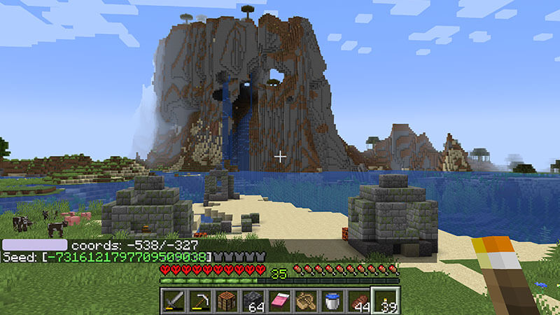Overground Ocean Ruins Minecraft Seed