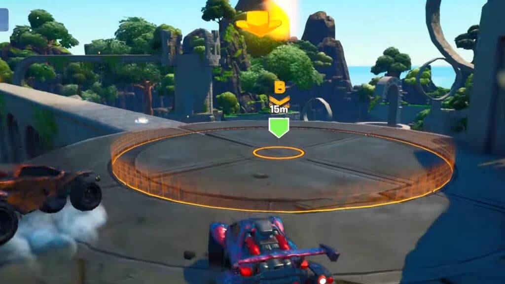 Fortnite: How to reach each Hardpoint in Rocketeer Ruins Arriving at a Hardpoint in Rocketeer Ruins in Fortnite