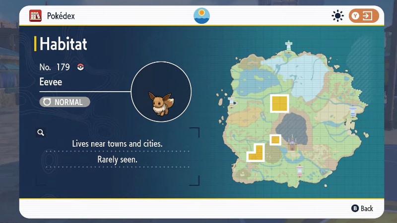 Eevee Spawn Locations in Pokémon Scarlet and Violet