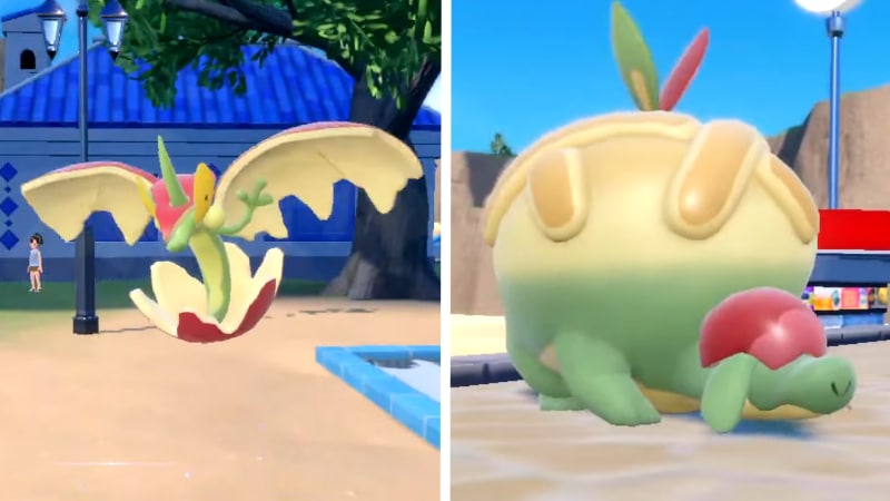 Evolving Applin into Flapple and Appletun in Pokémon Scarlet and Violet
