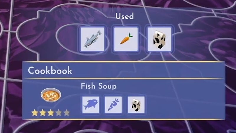 Fish Soup Recipe in Disney Dreamlight Valley