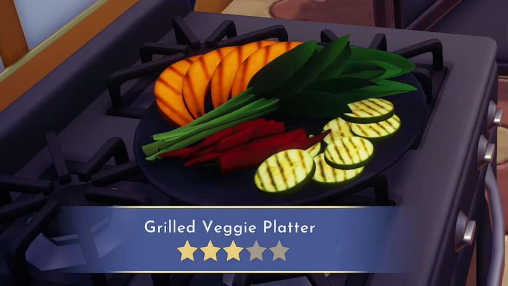 How to Make a Grilled Veggie Platter in Disney Dreamlight Valley Grilled Veggie Platter in Disney Dreamlight Valley