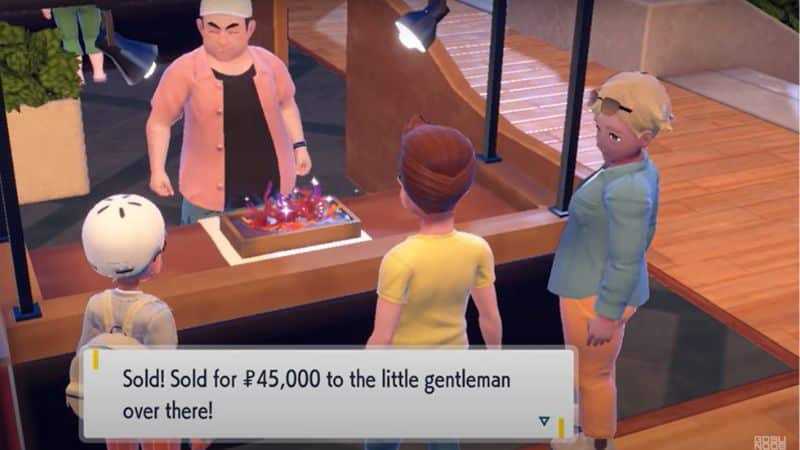 auctions in Pokémon Scarlet and Violet