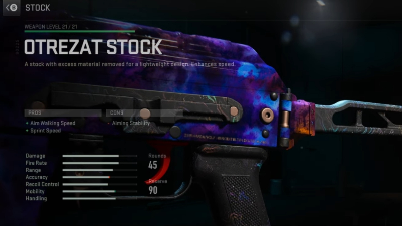 Kastov-74u Loadout and attachments in Warzone 2.0.