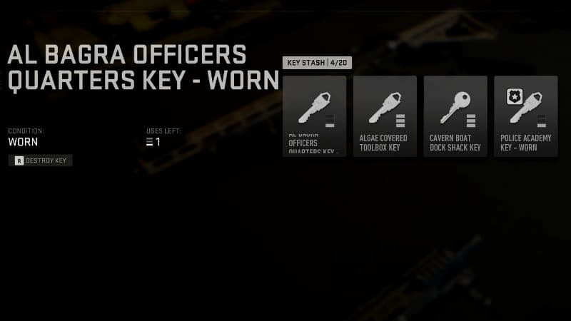 Key Stash in Warzone 2.0 DMZ