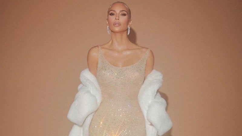 Kim Kardashian wears the infamous Marilyn gown at the 2022 Met Gala