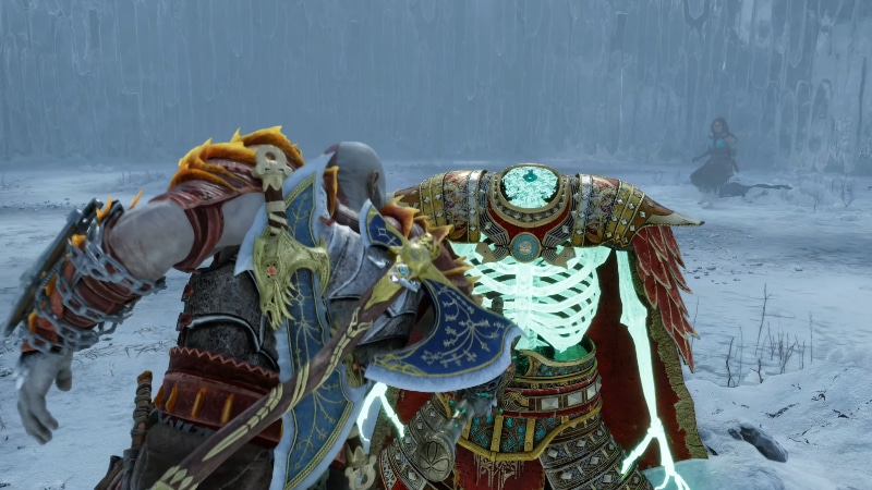 Kratos Beheading King Hrolf in God of War Ragnarok