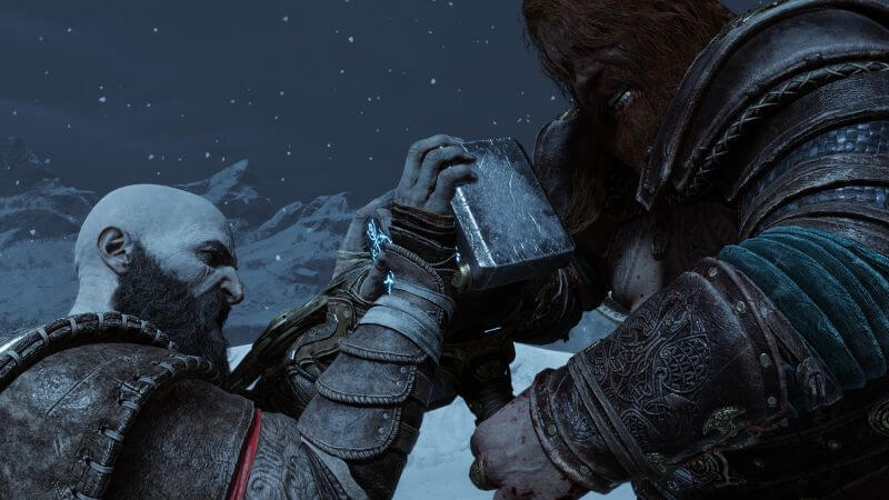 Kratos at Max Level Cap in God of War Ragnarok