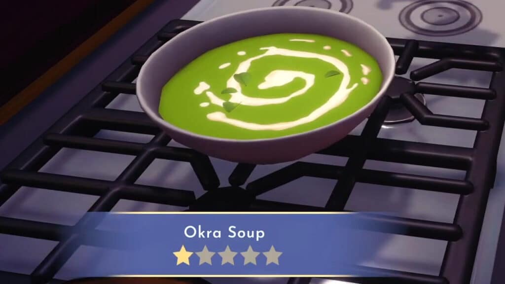 How to make Okra Soup in Disney Dreamlight Valley Okra Soup in Disney Dreamlight Valley