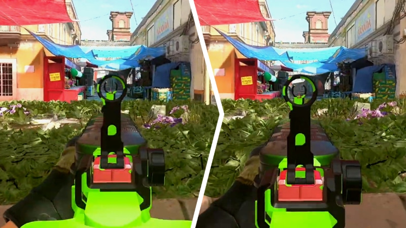 Performing a Mount on a flowerbed in MW2