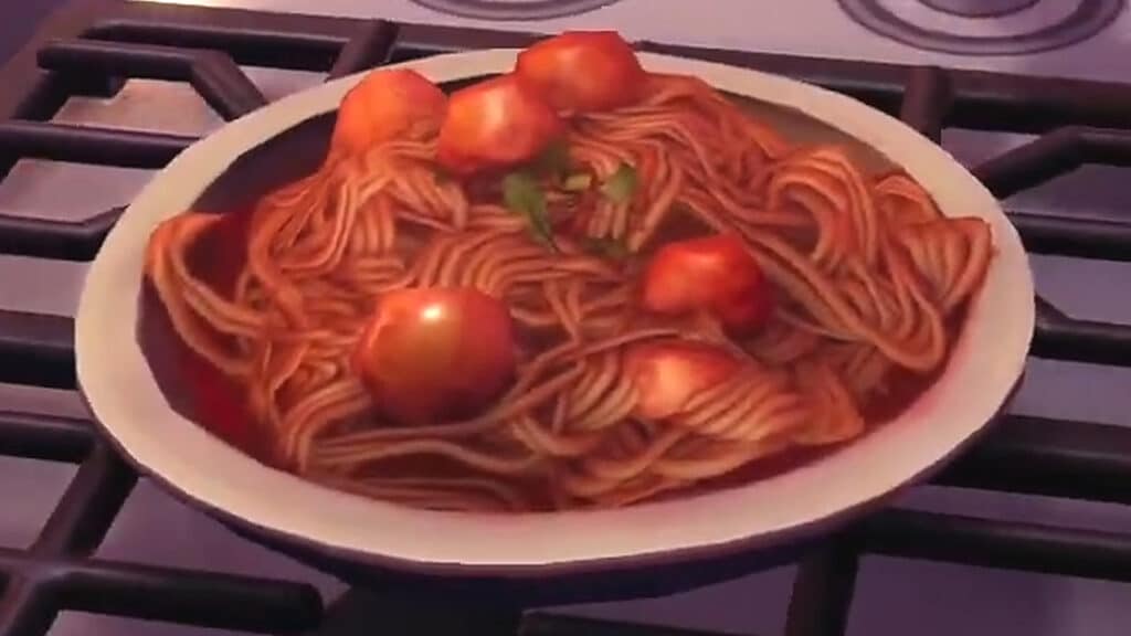 How to cook Spaghetti Arrabbiata in Disney Dreamlight Valley Plate of Spaghetti Arrabbiata in Disney Dreamlight Valley