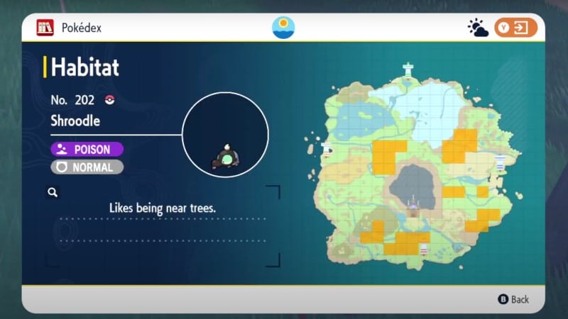 Pokémon Scarlet and Violet Find and Catch Shroodle