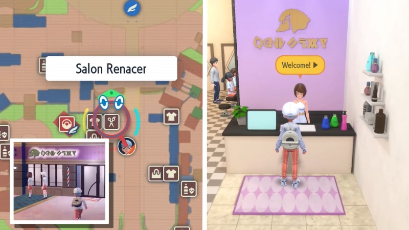 Salon Renancer Location in Pokémon Scarlet and Violet