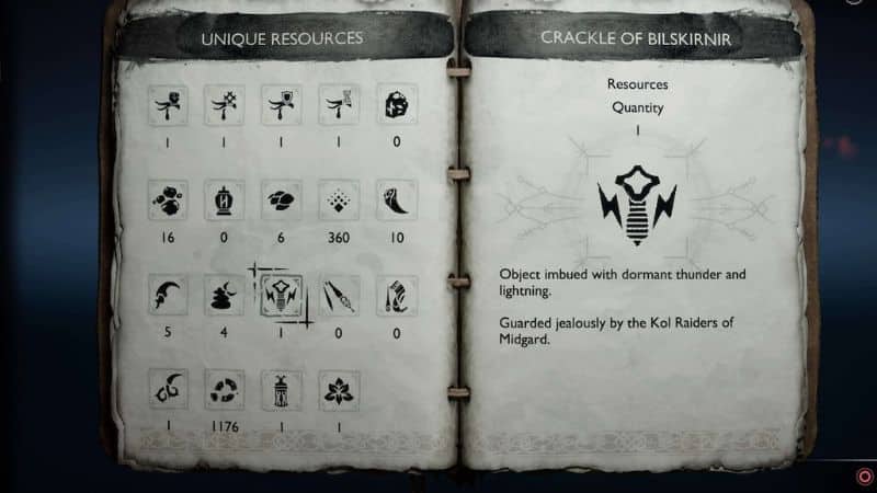 Crackle of Bilskirnir in God of War Ragnarok