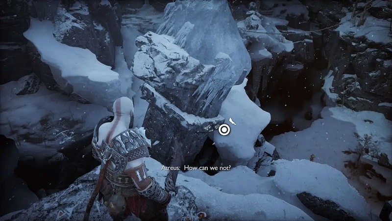 how to move fallen pillar at shrine of tyr in god of war ragnarok