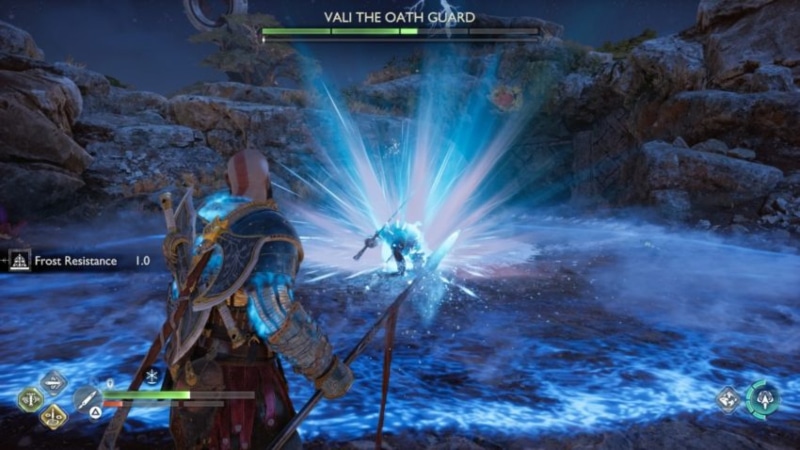 God of War Ragnarok Vali the Oath Guard fight