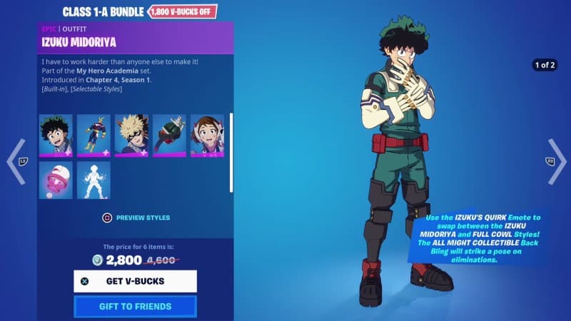 How to get Deku Skin in Fortnite