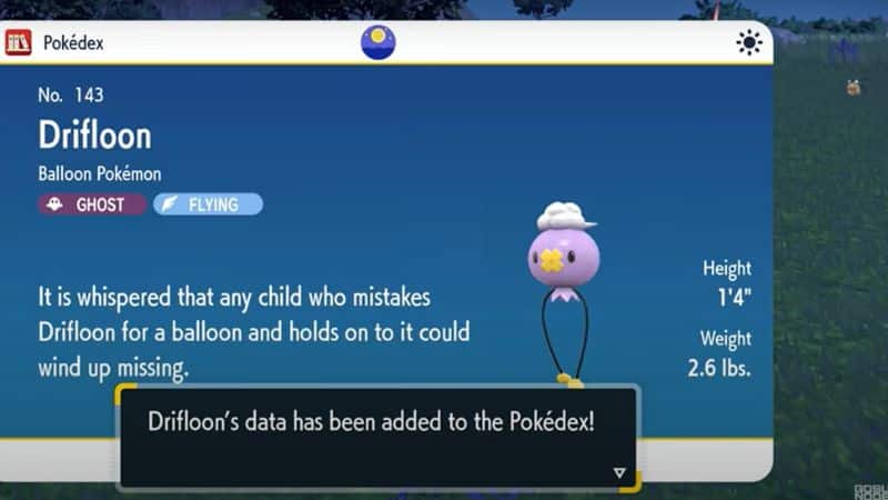 Drifloon Gas in Pokémon Scarlet and Violet
