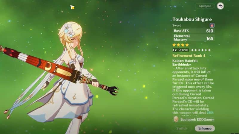 Toukabou Shigure in Genshin Impact