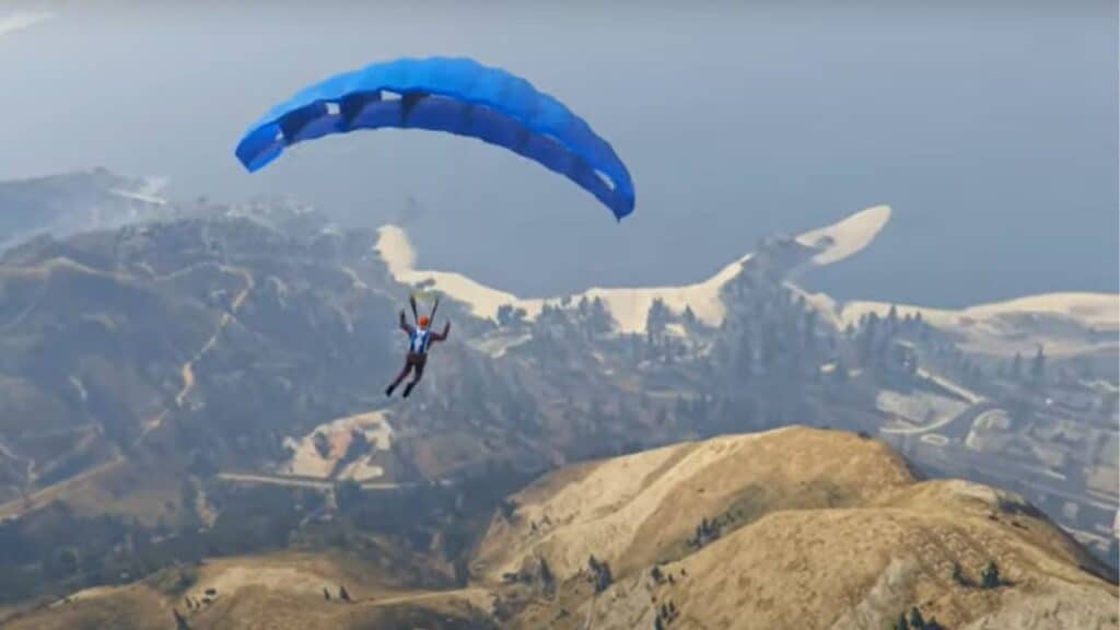 How to use a parachute in GTA 5 How to use a parachute in GTA 5