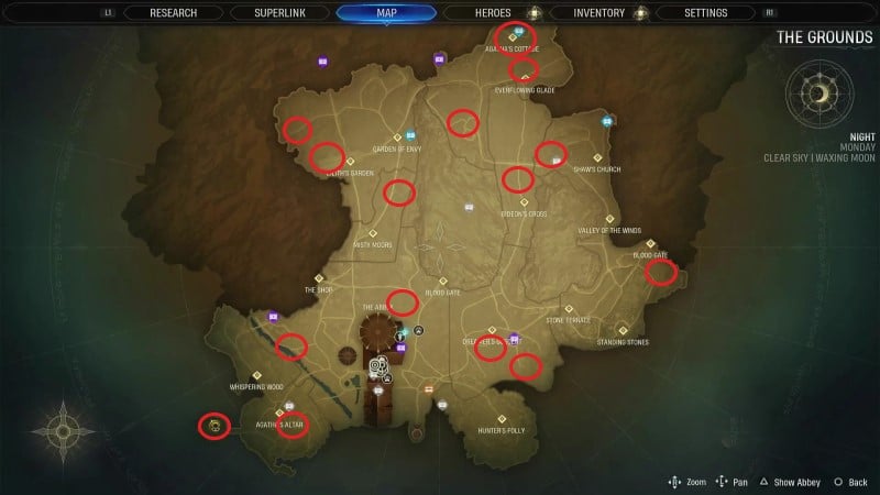 Marvel's Midnight Suns Haven Map