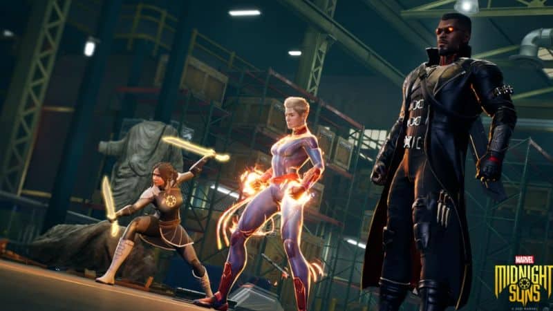 Captain Marvel in Marvel's Midnight Suns